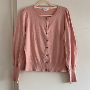 Boden puff sleeve cardigan